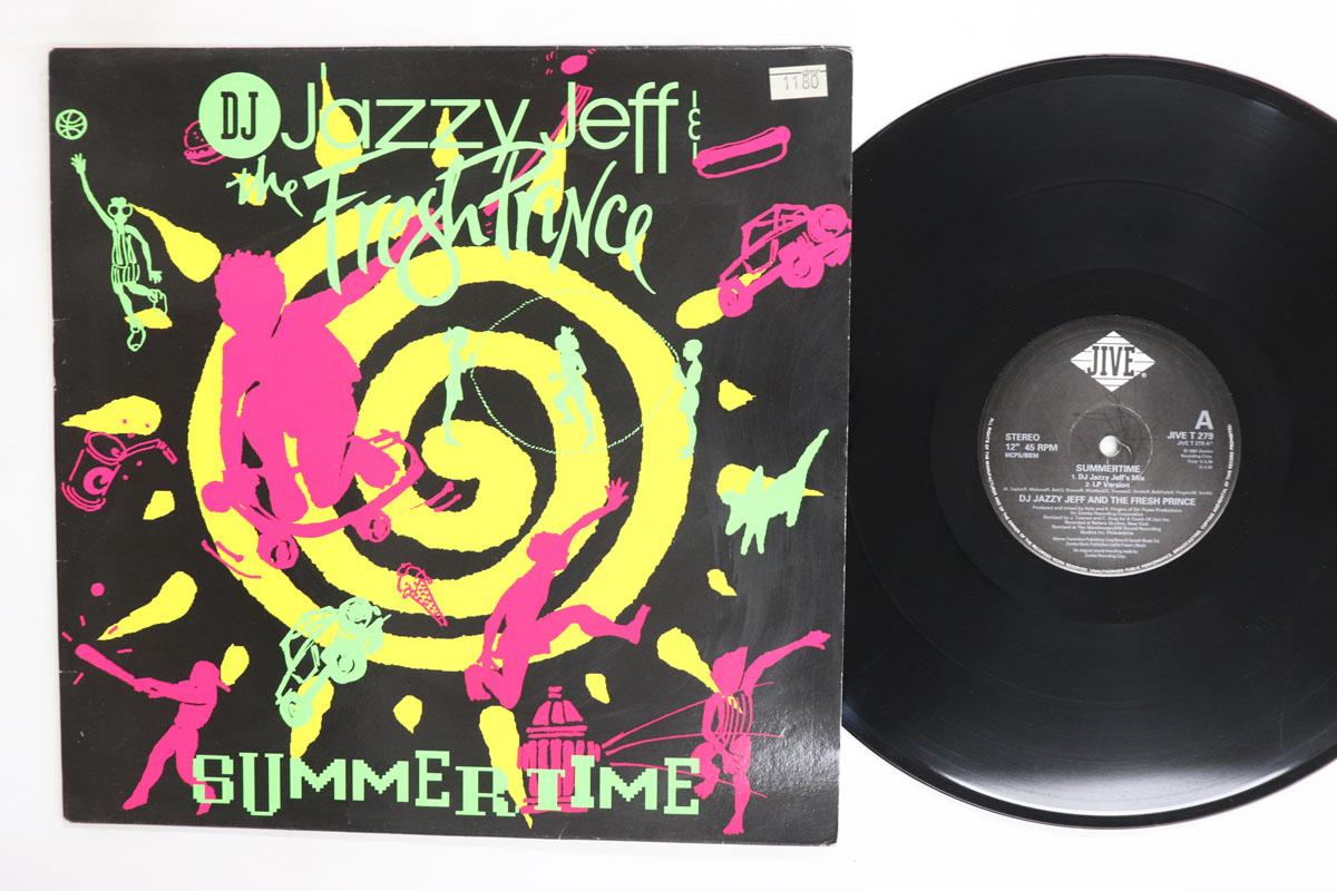 12-дюймовая пластинка DJ JAZZY JEFF THE FRESH PRINCE Summertime JIVET279 Jive 1991 UK Rap HipHopRB Б/у