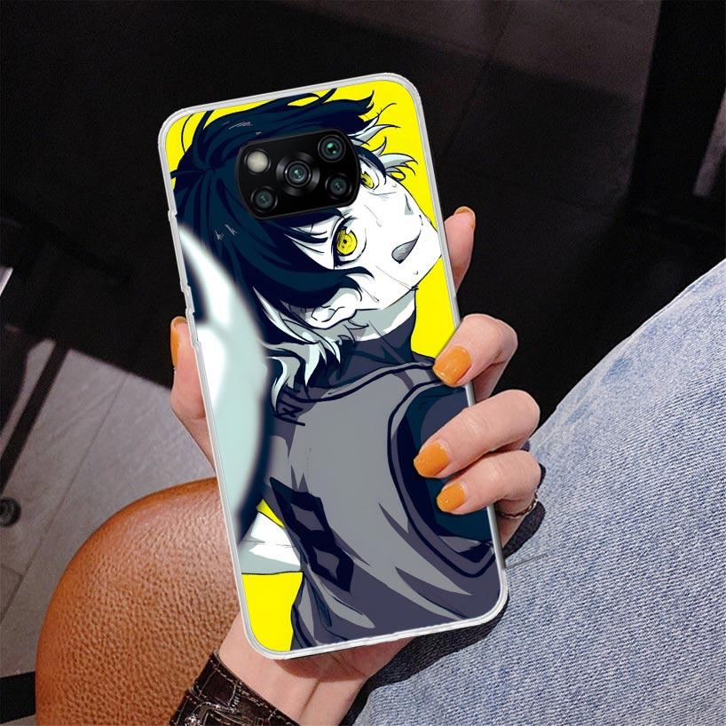 Blue Lock Bachira Meguru Phnoe Case for Xiaomi Poco X5 X6 X7 Pro X4 Gt F7 Ultra M8 M7 Redmi 15C 15 13C 13 12C 12 Unique Cover Co