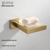 304 Stainless Steel Bathroom Set: Square Rack, Coat Hook, Toilet Paper Holder, and Brush