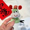 Cartoon Chinese New Year Headwear God of Wealth Cute Animals Hair Clip Red Snake Hairpin  Children