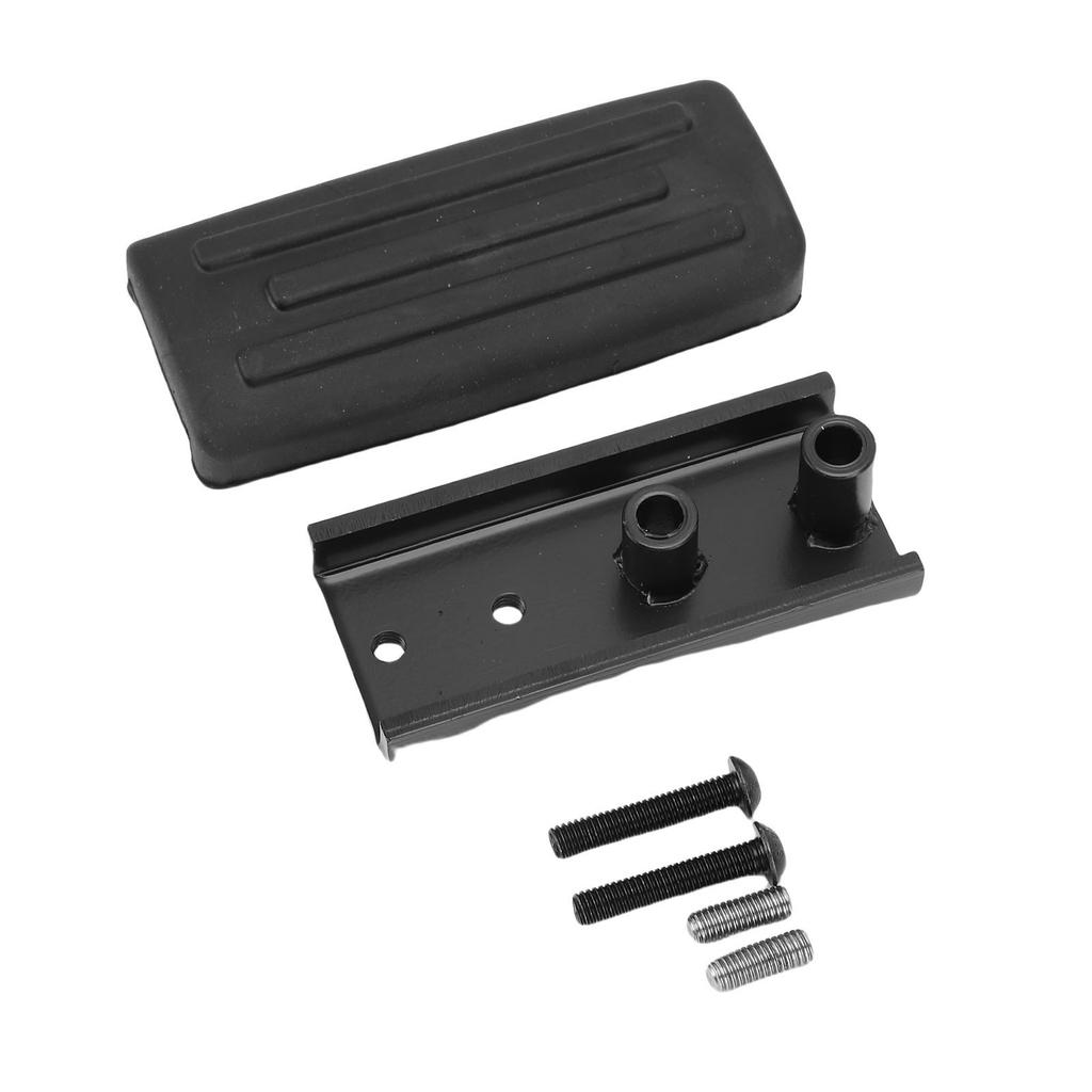 Utvidet bremsefotstøttepedal Bredere fotbrett Gummi Svart Større bremsepedal Erstatning for