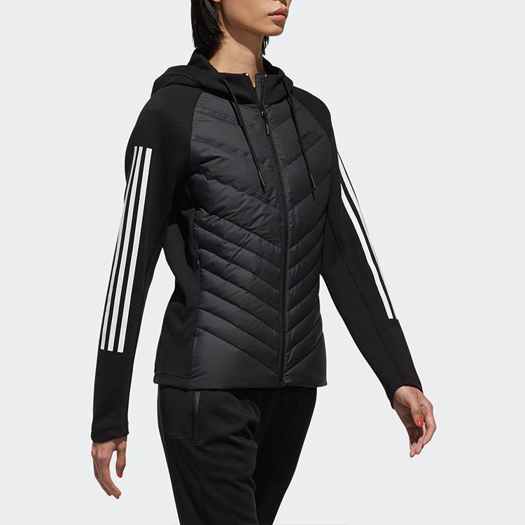 adidas Neo Women's Hooded Down Jacket Black DM4349