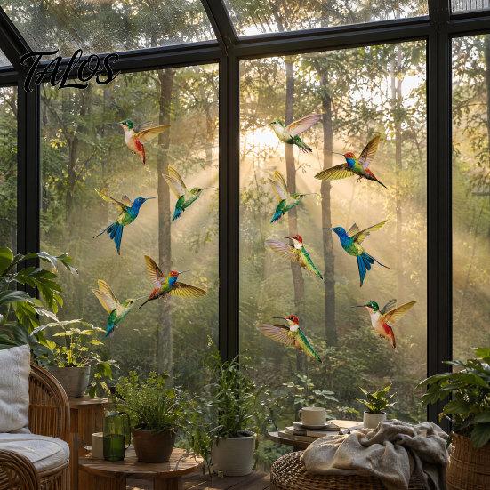 Window Door Sticker Bird Stickers, Anti-Collision Strike Prevention Decal, Static Cling Glass Anti-collision Decal Film for Windows Doors, UV