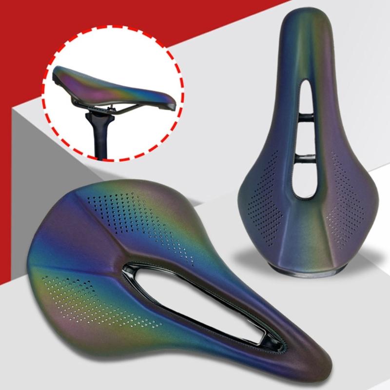 PU Leather Bike Saddles Seat Pad Breathable Comfortable Bicycles Saddles Cycling Cushion Shockproof Bike Cushion