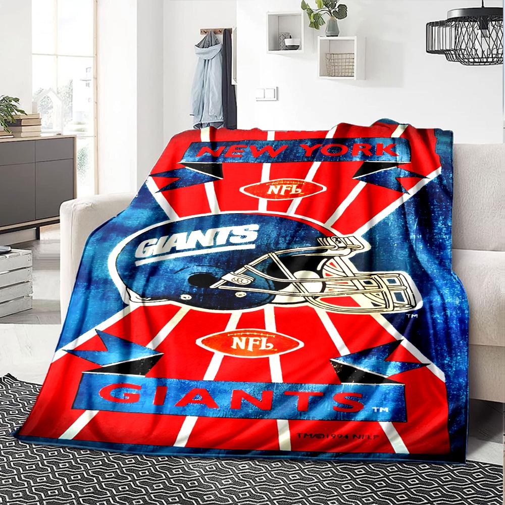 1pc Blanket - New York Giants logo Print Design,Lightweight Blanket for Sofa,Bed- Soft &Warm,Gift for All Seasons