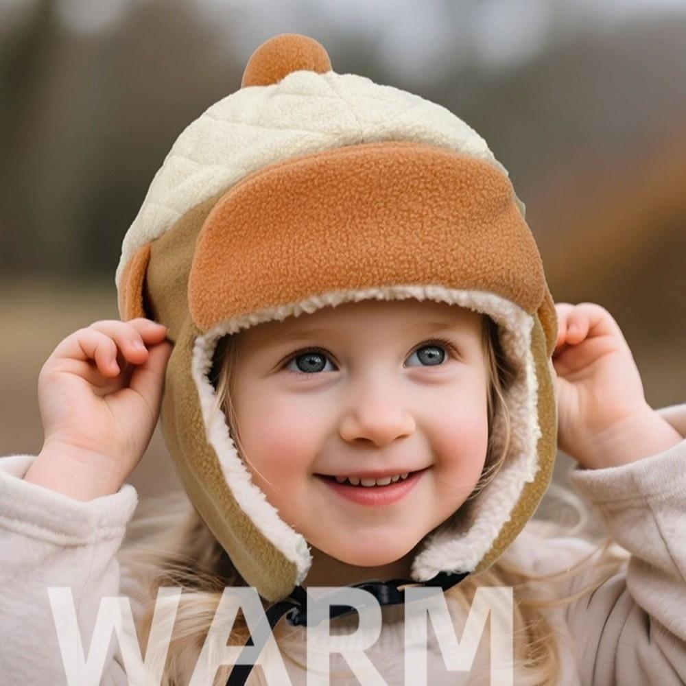 Fleece Lining Kid Earflap Hat Windproof Ear Protector Cap New Ear Warm Beanie Cold Weather