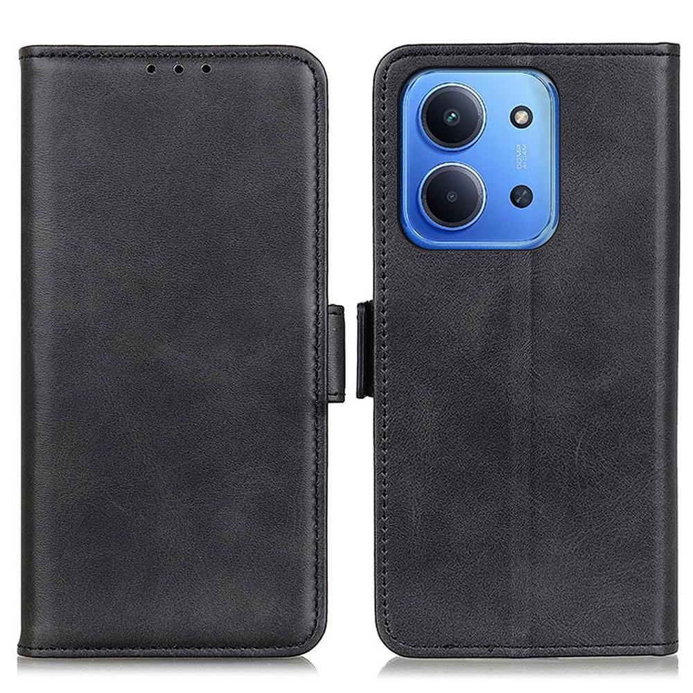 For Xiaomi Redmi 15C 4G (171mm) Case Stand Cowhide Texture PU Leather Phone Cover