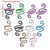 10/14/15 Pcs Snake Shape Crochet Tension Rings Open Finger Rings Adjustable Crochet Rings