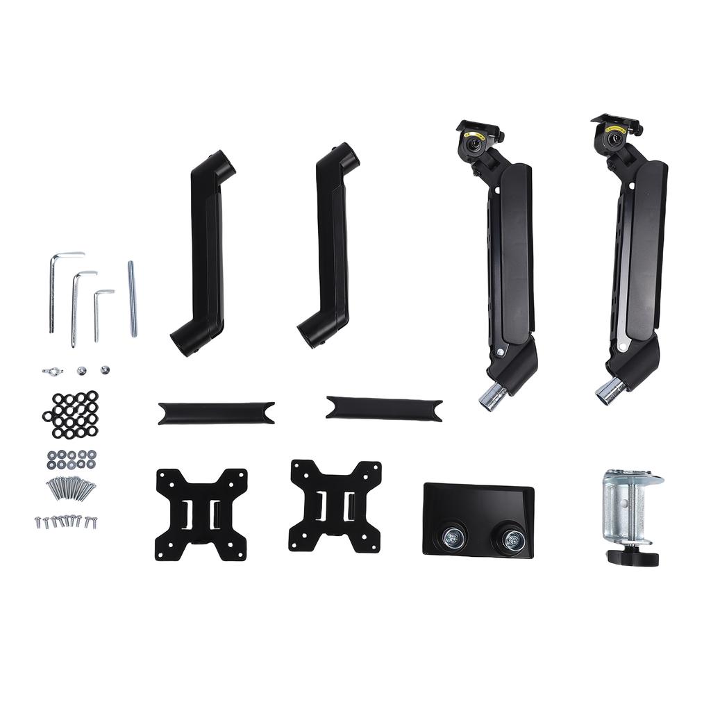 Dual Display Screen Arm Computer 13 34in 4.4 22lb Curved Screen Stand Mount for Desk