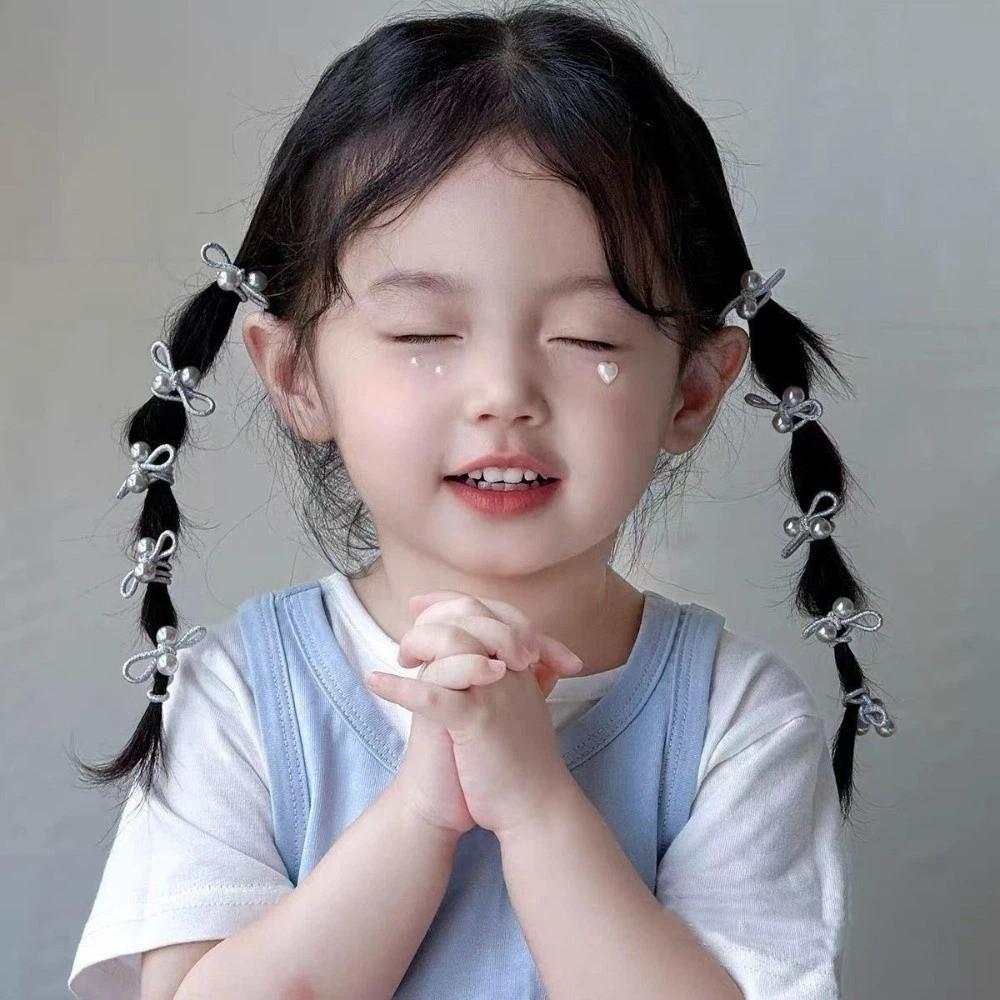 10pcs Small Size Girls Small Headband Silver Hair Decor Accessory  For Daily Hair Decoration