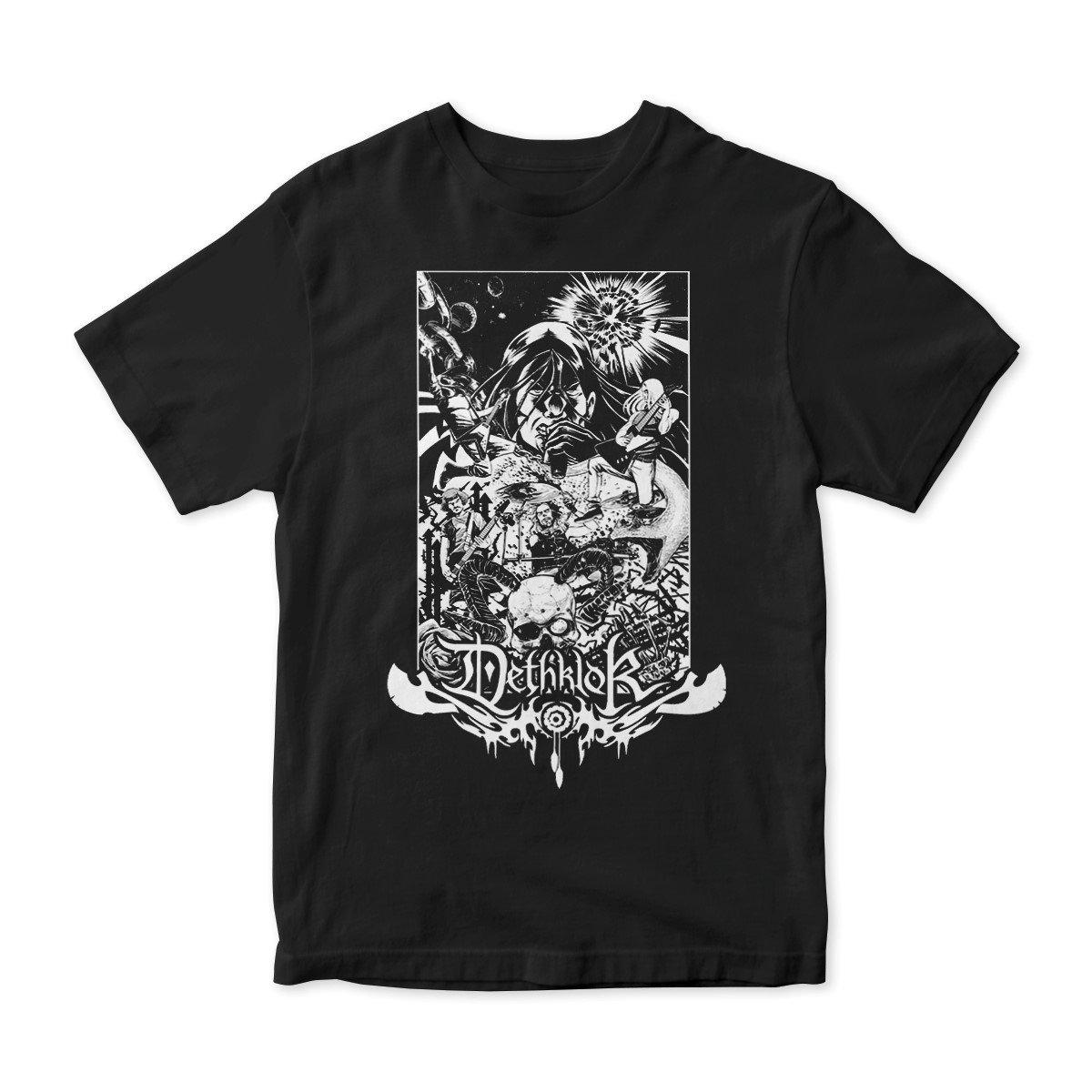 

Dethklok Metalocalypse T-Shirt Loose and Breathable Men s and Women s Same Crew Neck Pure Cotton T-shirt 4XL