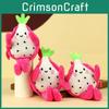 Plush Dragon Fruit Keychain Soft And Cute Fruit Shaped Accessory For Kids And Bags