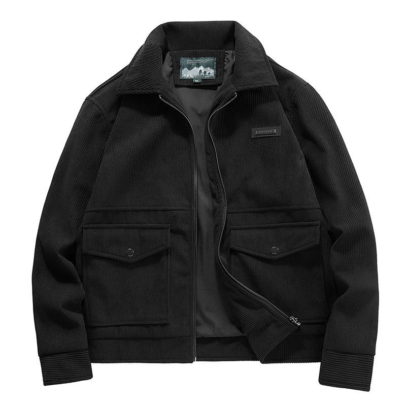 

Corduroy Jacket Men s Loose Collared Retro Casual Top Workwear Jacket Men s Jacket L