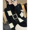 Half Turtleneck Sweater Women's Autumn and Winter Ladies with Color Matching Fashion Thick Loose Pullover Knitted Bottoming Shirt