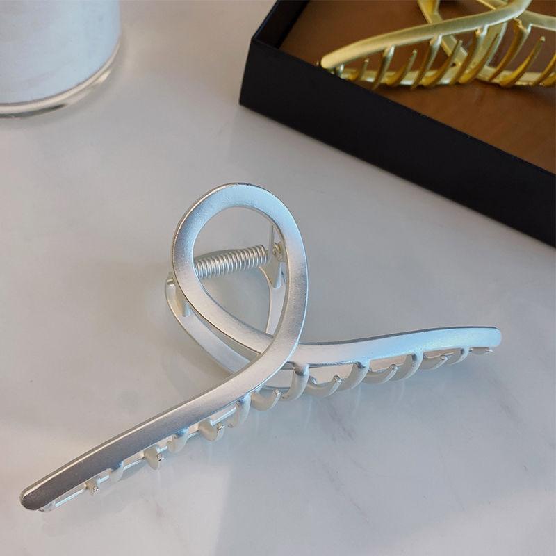 Neue elegante Metall Strass Haar Klaue Gold Farbe Hohl Geometrie Haar Clips für Frauen Vintage Haarnadel Haar Krabben Haar Zubehör