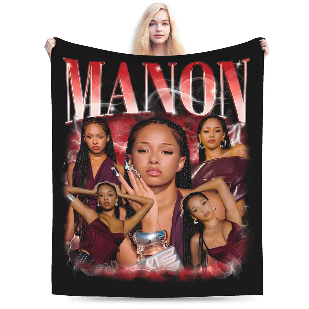 Katseye Kpop Gestrickte Decken Fleece Lara Manon Megan Leichte Überwurfdecke für Bettwäsche Sofa Bett Teppich