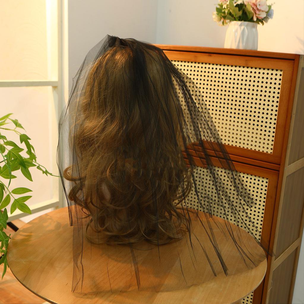 Elegant Double Layer Bridal Veil With Comb Easy To Wear White Headpieces Hair Decoration For Weddings And Photography