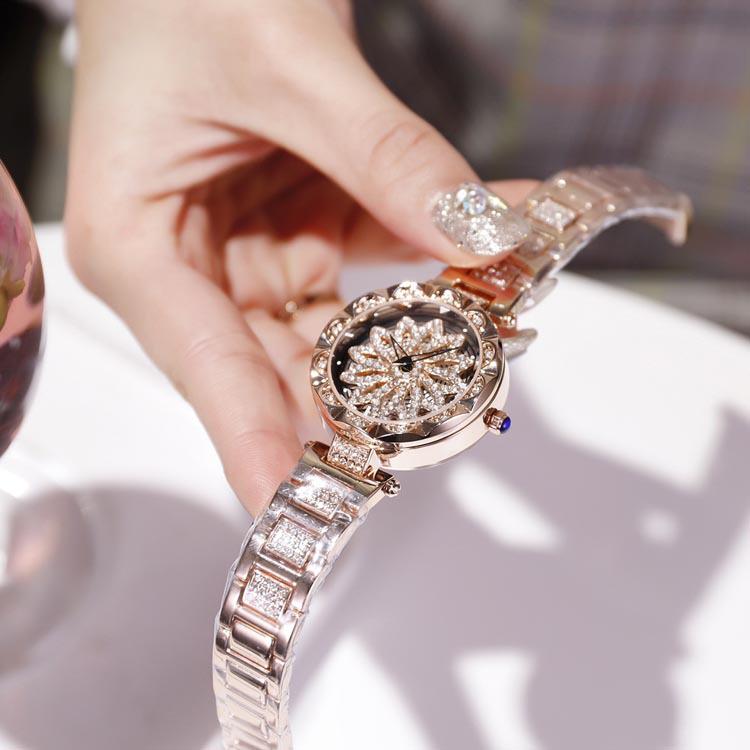 TikTok Trendy: Dámske hodinky Fortune s diamantmi, quartzové, vodotesné