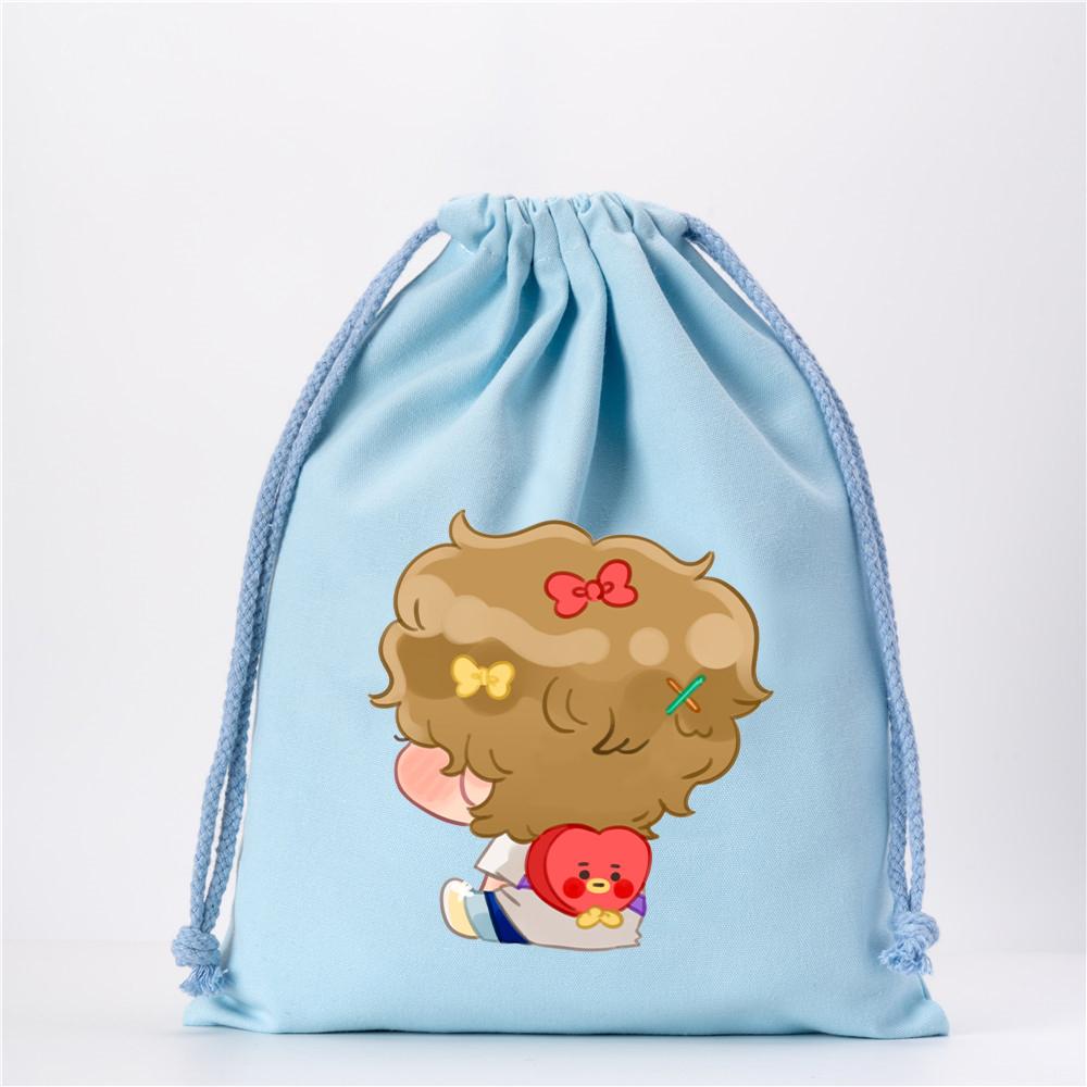 canvas purse on a string