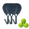Personalisierbares Logo Diamant Rund Tennis Paddle Schläger 12K18K Kohlefaser Griff Polyester Netz Pala De Padel