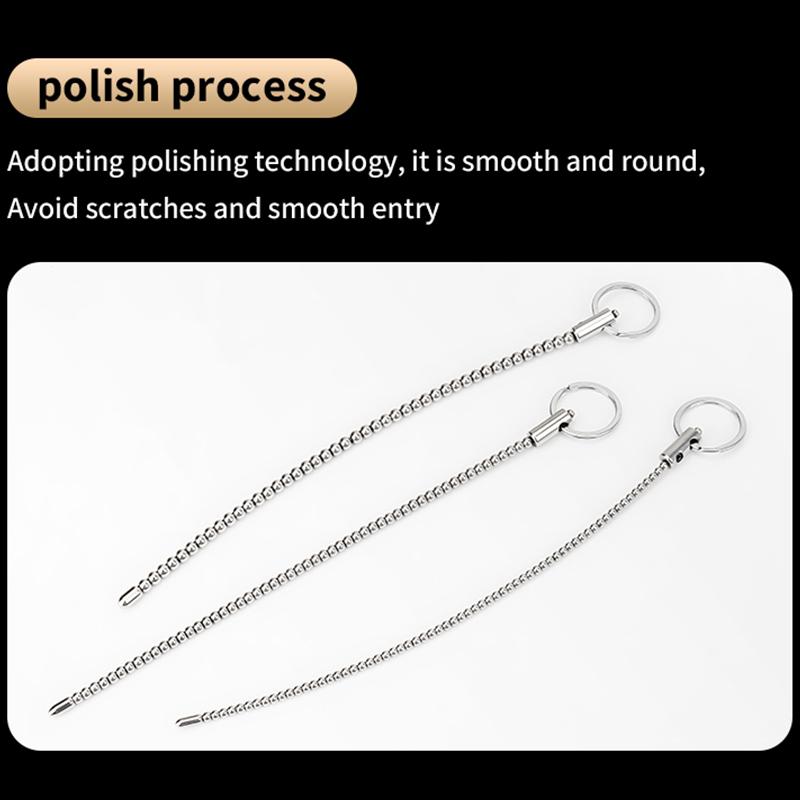 Stainless Steel Urethra Pull Beads Horse Eye Stick Penis Massager SM Urethral Catheter Metal Urethra Plug Male Penis Stimulators