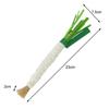Cat Teaser Training Toy Kitty Teething Toy Scallion-shaped Cat Chew Toy for Teething Relief Training Soft Felt Pet for Kitty