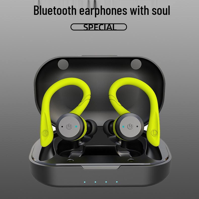 IPX7 Waterproof Wireless Bluetooth 5.3 Over-Ear Sport Headphones with Stereo and Call Capabilities