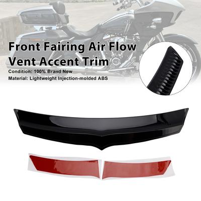 Cache de prise d'air de carénage avant pour Road Glide FLTRX 2015 et suivants Noir