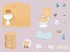 Sylvanian Families Toilet Set