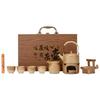 New ceramic enclosure, tea making set, souvenir gift, coarse pottery warm tea set, business bank, company event gift