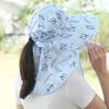 Sunscreen Bucket Hat Wide Brim Ponytail Hats New Tea Picking Cap  Outdoor