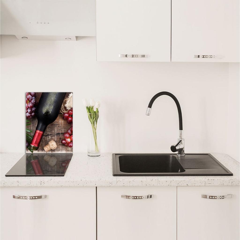 GLAS-SCHNEIDEBRETT 40x52 Wein