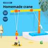 Ensemble de composants de poulie pour modèle de grue fait maison Jouet puzzle pour enfants Pour élèves du primaire