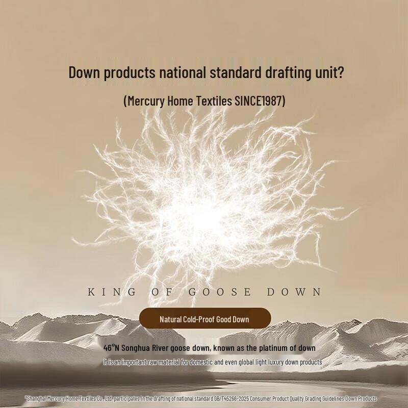 Mercury Home Textiles White Goose Down Duvet