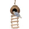 with Ladder Coconut Bird Cage Breathable Hamster Cage Durable Parrot Hideout  Guinea Pig