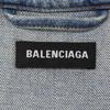 Balenciaga [Domestic Regular] 562529 Graphic Oversized Denim Jacket 46 Blue / multicolorUsed