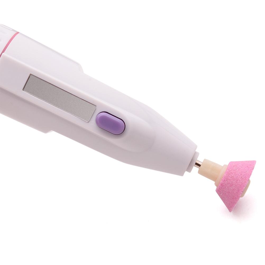 Set Pratico Portatile Lucidatore Elettrico per Unghie Strumento Casalingo per Lucidare le Unghie Kit Manicure e Pedicure