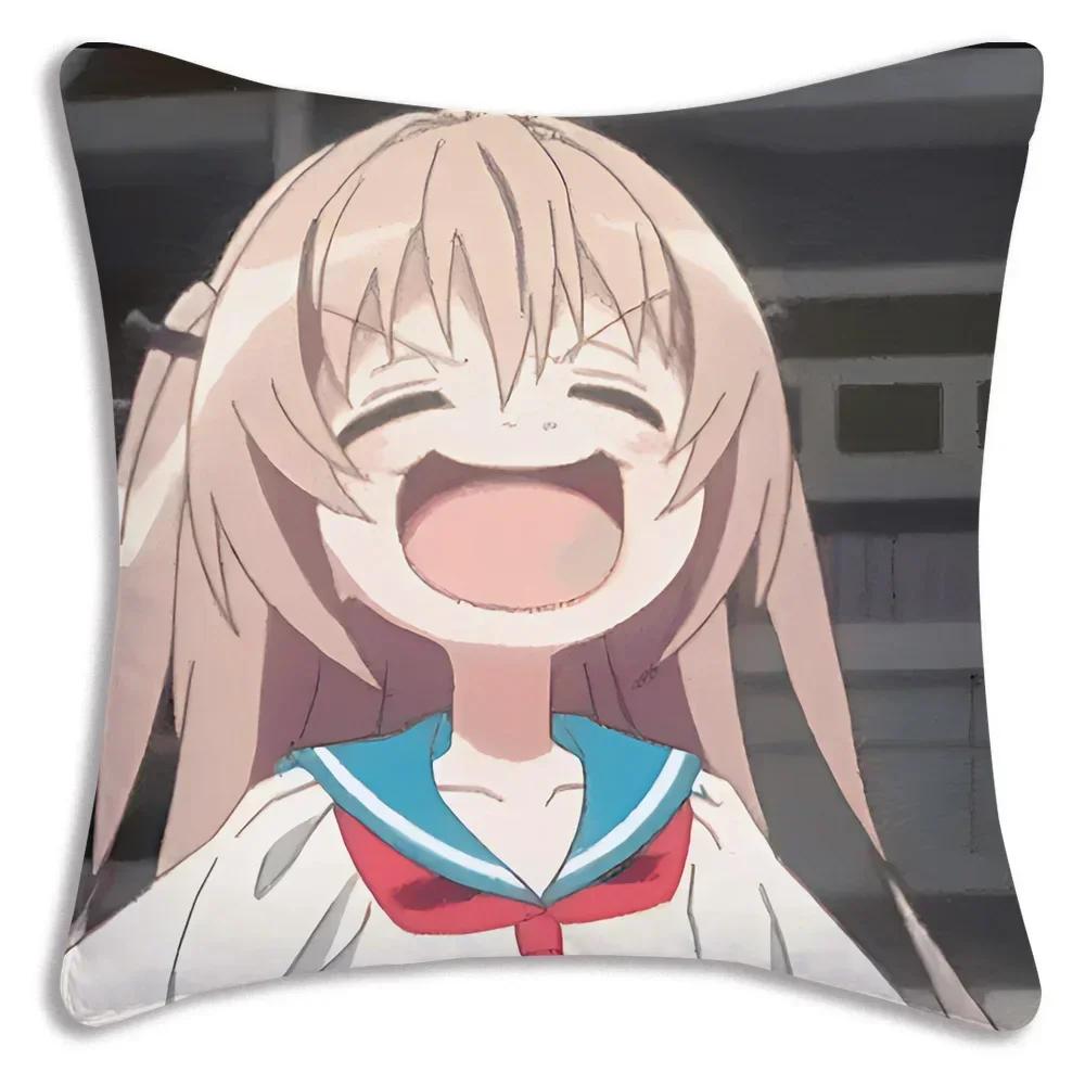 Kawaii Anime ATRI MY DEAR MOMENT Pillow Covers Cartoon Sofa Decorative Home  Printing  Cute Cushion Cover