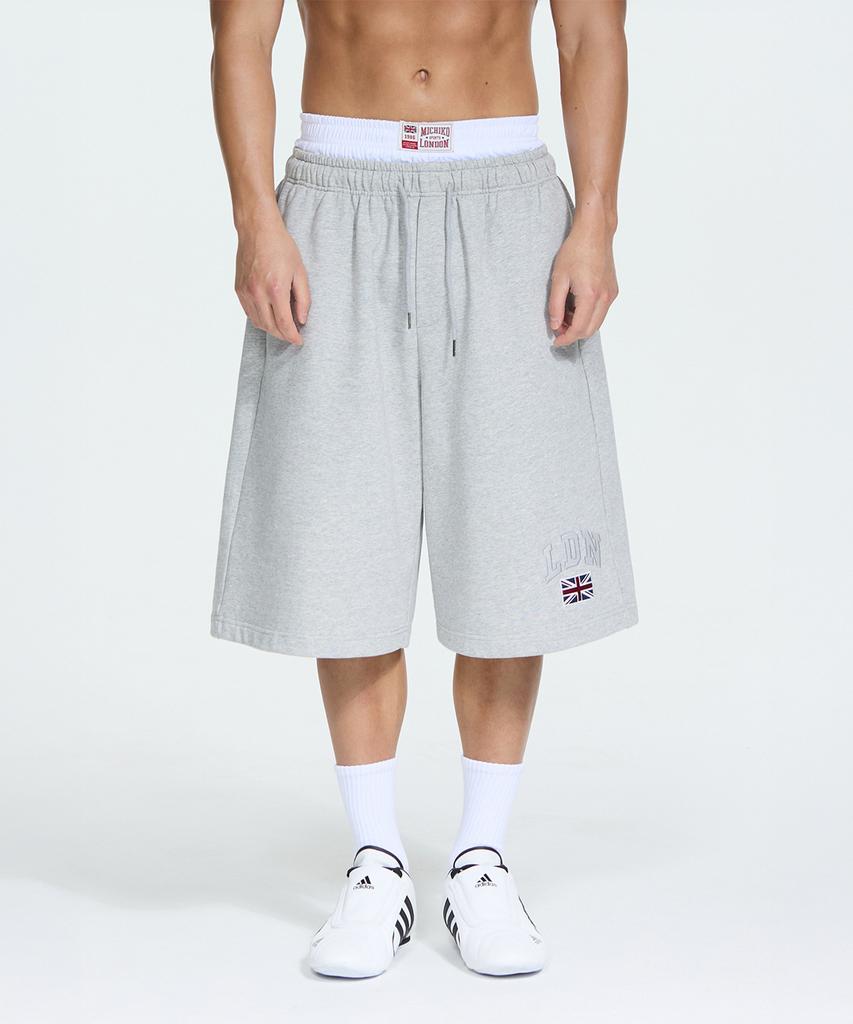 Michikoleondeonseupocheu Ldn Bermuda Sweatpants Melange Grey