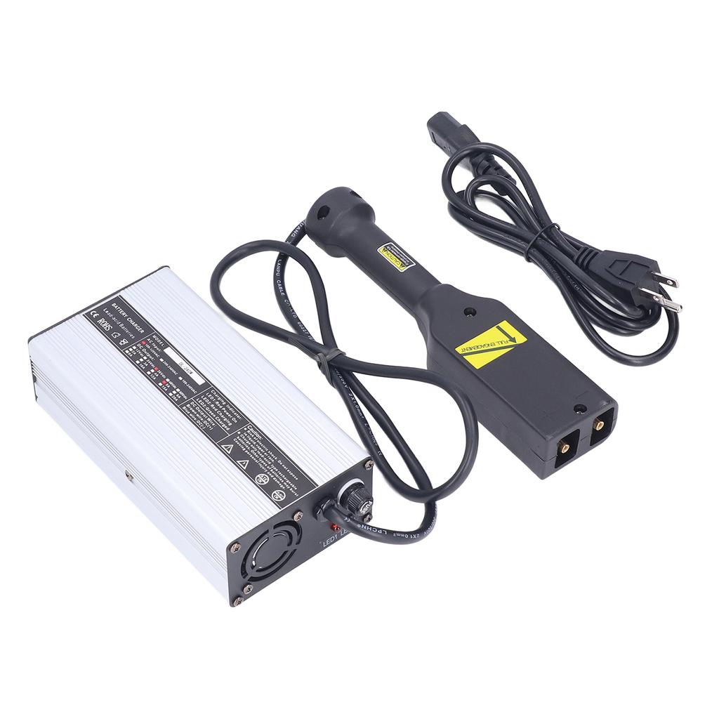 Club Car Battery Charger 36V 5A Silver Shell Aluminium   60HZ Replacement for Taylor Dunn