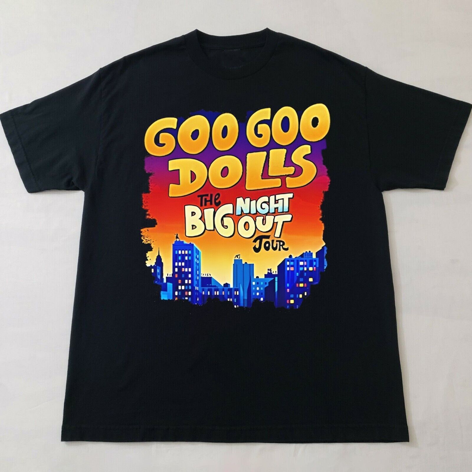 New Rare The Goo Goo Dolls Logo Band Family Black S-5XL T-Shirt S