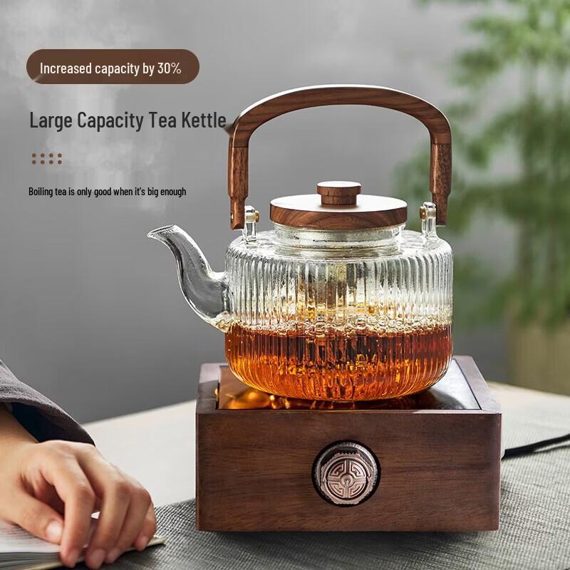 YIHUTEA High-Temperature Resistant Glass Teapot with Infuser