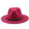 European and American High-quality Wide-brimmed Men's and Women's Fedoras, Fashionable Woolen Top Hats, and a Panama Jazz Felt Hat.