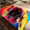 1PC Manta de Franela con Estampado de Son Goku, Alta Calidad para Todas las Estaciones, Decoración del Hogar, Calidez y Comodidad, Perfecta para Regalos de Navidad