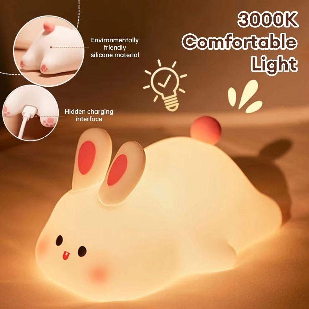 Tap Control Sleep Atmosphere Light Rechargeable Bedside Decor Light  Gifts