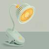 Desk Clip on Battery Powered Mini Fan 360° Adjustable USB Rechargeable Fan  Summer