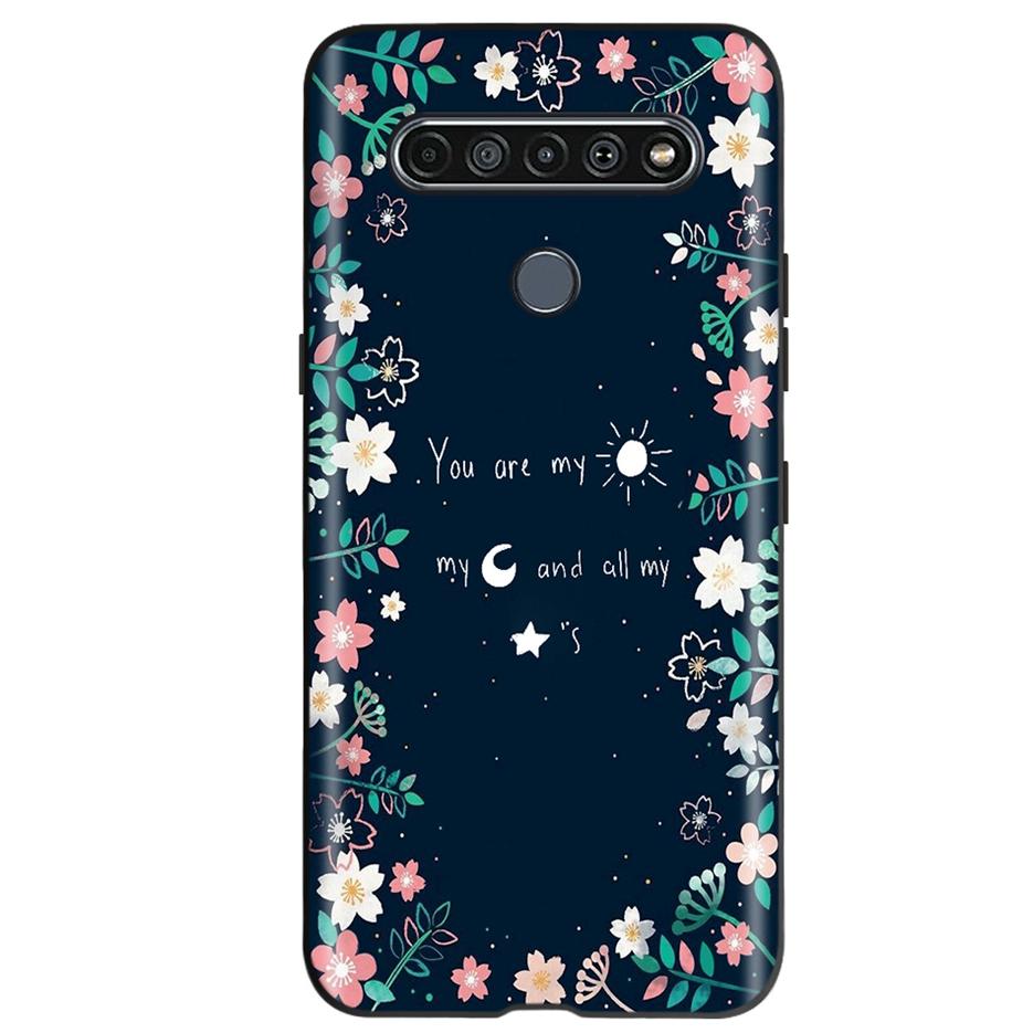 For LG K61 2020 Case Cute Cat Butterfly Soft Silicone Shockproof Phone Case For LG K61 K 61 Fundas Case LGK61 Coque 6.53'' Shell