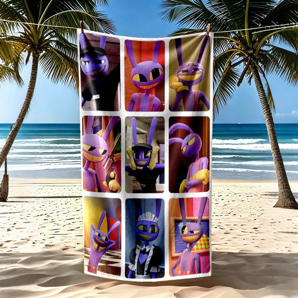 Digital Circus Beach Towel Soft Durable Quickdry Comfortable Lightweight Perfect For Traveling Yoga Camping And Swimming
