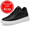 2024 Men's 10CM Height Increasing White Casual Skate Sports Shoes