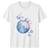 Bubbles Art TShirt Underwater Nature Marine Gift For Him And Her